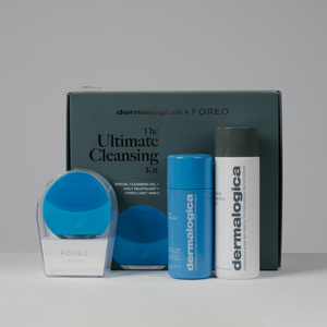 Dermalogica Special Cleansing Gel 250ml and 74g Milkfoliant plus free FOREO cleansing brush